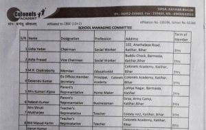 School Managing Committee